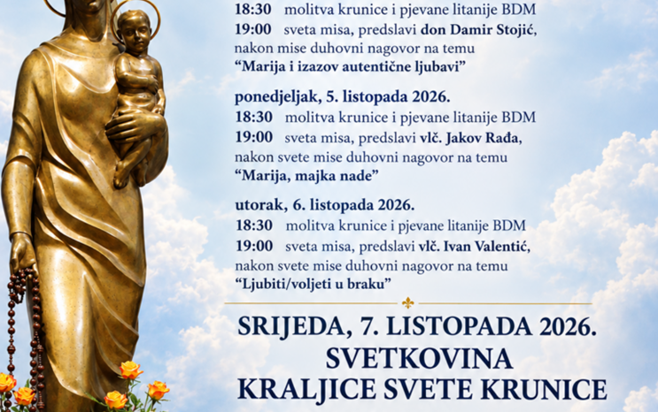 Proslava svetkovine Kraljice Svete Krunice na Borongaju